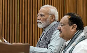 PM Modi with JP Nadda