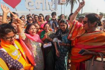 Women celebrate Women reservation Bill
