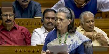 Sonia Gandhi in Lok Sabha 