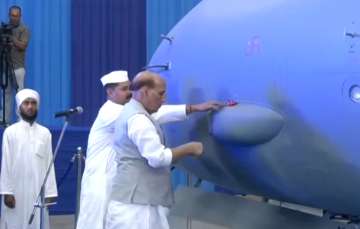 Defence Minister Rajnath Singh inducting the C-295 MW transport aircraft in Ghaziabad