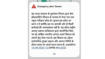 india sms alert, govt sms alert, govt alert, india, emergency alert test, alert