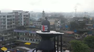 Maharashtra: 125-feet Shivlinga-shaped Ganpati pandal set up in Bhiwandi | WATCH