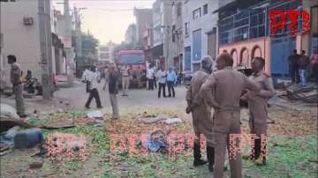 The police officials rush to the spot in Bawana