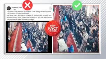 Fact check of video of offering namaz during earthquake