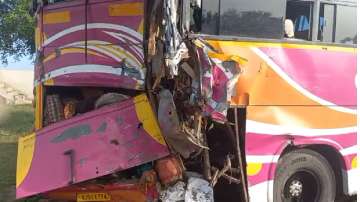 Jaipur Agra Highway ACCIDENT, bus accident IN Rajasthan, trailer hits bus, gujarat devotees dies, Bh