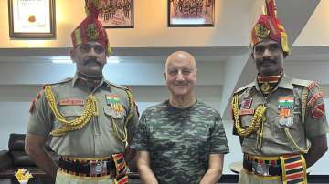Anupam Kher attends Beating The Retreat ceremony 
