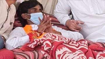 Manoj Jarange during hunger strike 