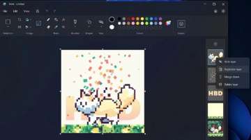microsoft paint app, ms paint new features, paint new features layers and transparency, tech news