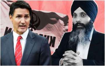 Canadian PM Justin Trudeau and Khalistani terrorist Hardeep Singh Nijjar 