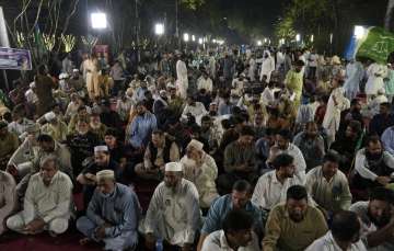 People protesting in Pakistan over massive hike in fuel and electricity prices