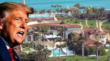 Former US President Donald Trump and his Mar-a-Lago a resort.