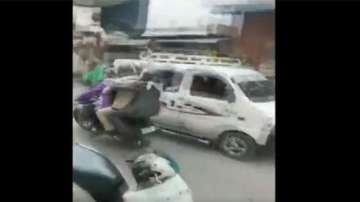 Delhi news, 3 masked men rob jewellery shop, Samaypur Badli, Samaypur Badli VIDEO robbery, cctv foot