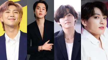 BTS members RM, Jimin, V, Jungkook