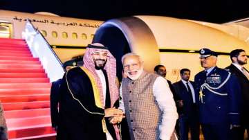  Saudi Arabia's Crown Prince Mohammed bin Salman and PM Modi.