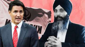 Canadian PM Justin Trudeau (L) and Khalistani terrorist Hardeep Singh Nijjar (R). 