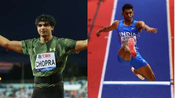 Neeraj Chopra (Left) and Murali Sreeshankar (Right)