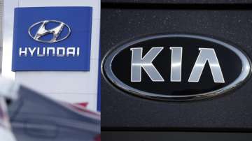 Logo of Hyundai and KIA Motors.