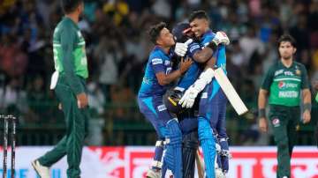 Sri Lanka's winning moment vs Pakistan in Asia Cup 2023