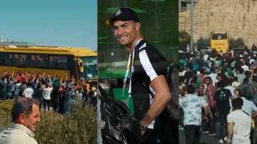 Cristiano Ronaldo arrived in Tehran with his Saudi Pro League side Al Nassr