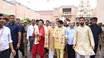 Sachin Tendulkar and Jay Shah in Varanasi