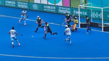 Indian men's hockey team vs Uzbekistan 