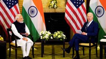 Prime Minister Narendra Modi and US President Joe Biden during the former's state visit to the US.