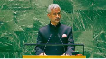 External affairs minister S Jaishankar addresses the 78th session of the United Nations General Assembly (UNGA).
