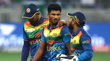 Sri Lanka Cricket team players during ODI series against Pakistan in September 2022