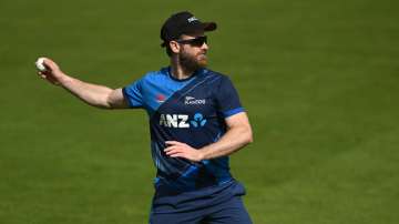 Kane Williamson practising at New Zealand camp in England on August 29, 2023