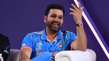 Rohit Sharma was taken aback by a bizarre question during the World Cup captains' meet and his reaction has gone viral