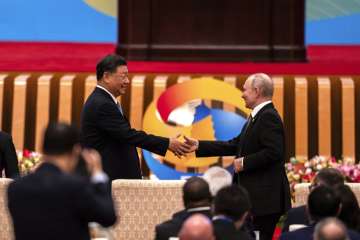 Chinese President Xi Jinping and his Russian counterpart Vladimir Putin.