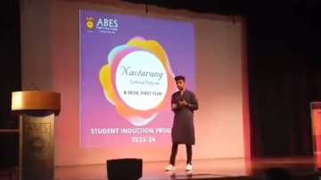 A student was asked to leave the stage by faculty after he chanted 'Jai Shri Ram' during an event at ABES college in Ghaziabad.