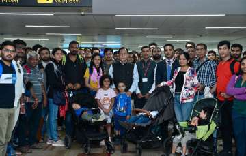 Over 200 Indian nationals aboard a flight under 'Operation Ajay' arrived in New Delhi on Saturday.