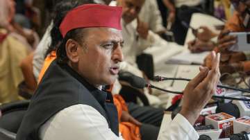 Samajwadi Party President Akhilesh Yadav addresses the media at the party office, in Lucknow. (Representational image)