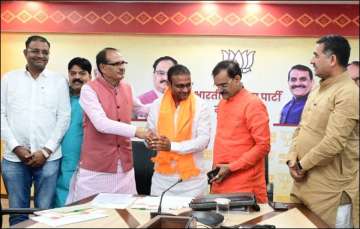 Congress MLA Sachin Birla joined the BJP in poll-bound Madhya Pradesh