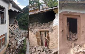 Some kutcha houses in Nepal were damaged after the two earthquakes