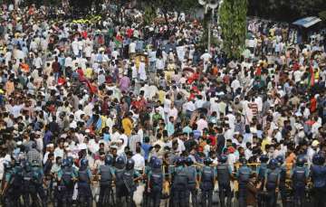 Massive opposition rally in Dhaka, Bangladesh, on Saturday.