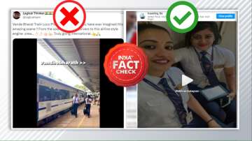 Screenshot showing claims circulating about TTEs misidentified as loco pilots of Vande Bharat Express.