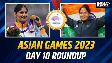 Two gold medals were added to India's tally on Day 10 of the Asian Games 2023