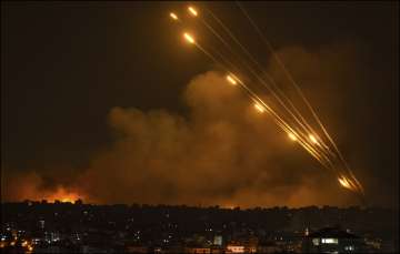 Hamas launched a major rocket attack in a major escalation in its conflict with Israel.