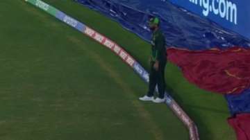 Fakhar Zaman at boundary ropes