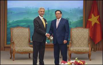 External Affairs Minister Dr S Jaishankar with Vietnamese PM Pham Minh Chinh