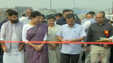 Delhi CM Arvind Kejriwal along with his cabinet colleague Atishi