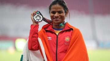 Dutee Chand at Jakarta Asian Games in May 2018