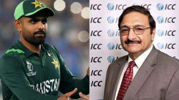 Pakistan cricket team captain Babar Azam and PCB chief Zaka Ashraf
