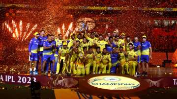 IPL 2023 winners Chennai Super Kings in Ahmedabad on May 29