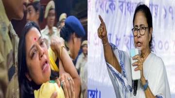 TMC leader Mahua Moitra and West Bengal CM Mamata Banerjee