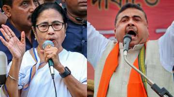 West Bengal Chief Minister Mamata Banerjee and BJP leader Suvendu Adhikari 