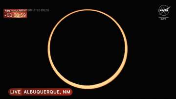 A rare 'ring of fire' eclipse occurred in New Mexico and Texas as the sun began making its way across the Americas.