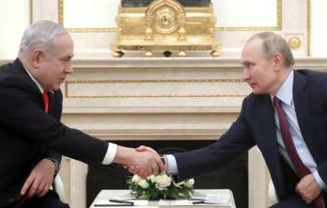 Israeli PM Benjamin Netanyahu with Russian President Vladimir Putin